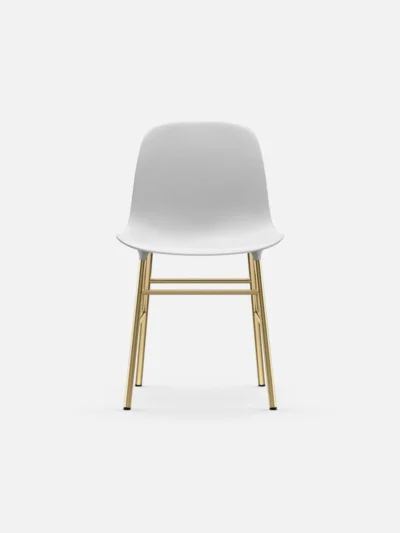 Glozin II Form Chair Brass Base